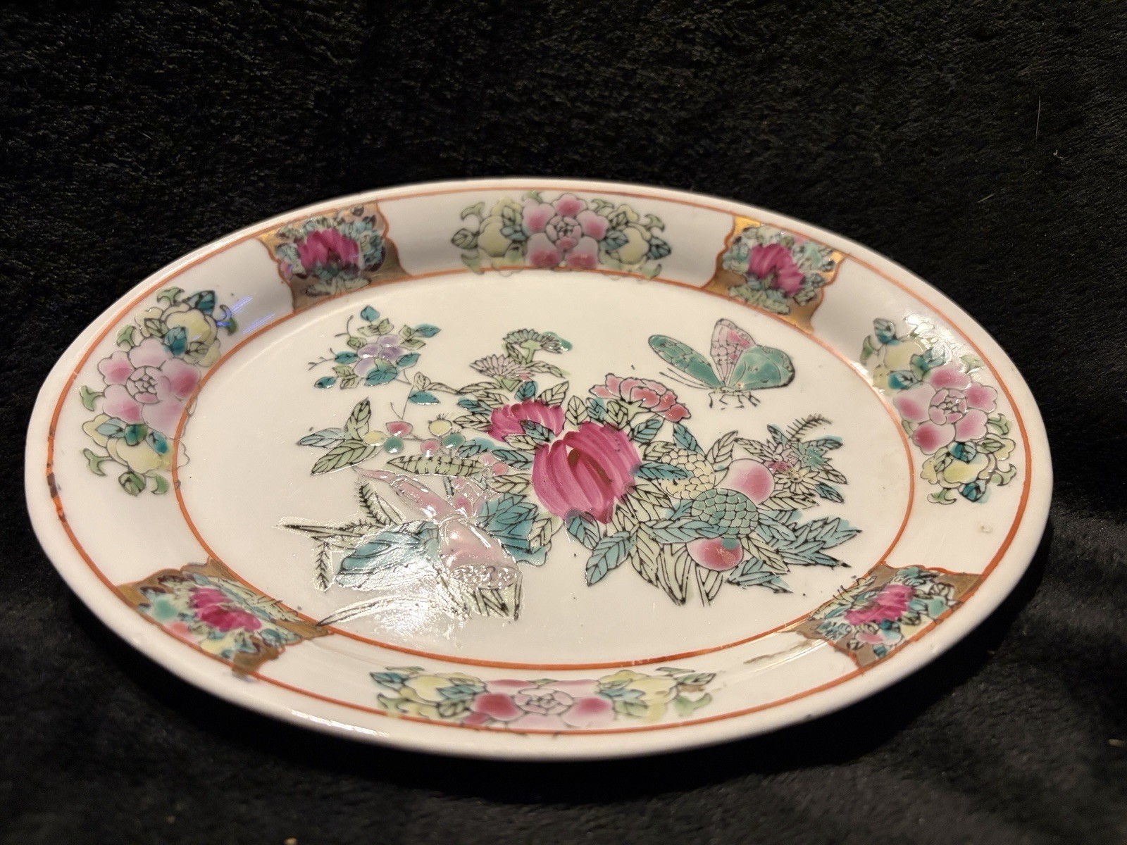 John Maddock & Sons Indian Tree 8.5in X 6.5in Oval Serving Platter Tree Of Life