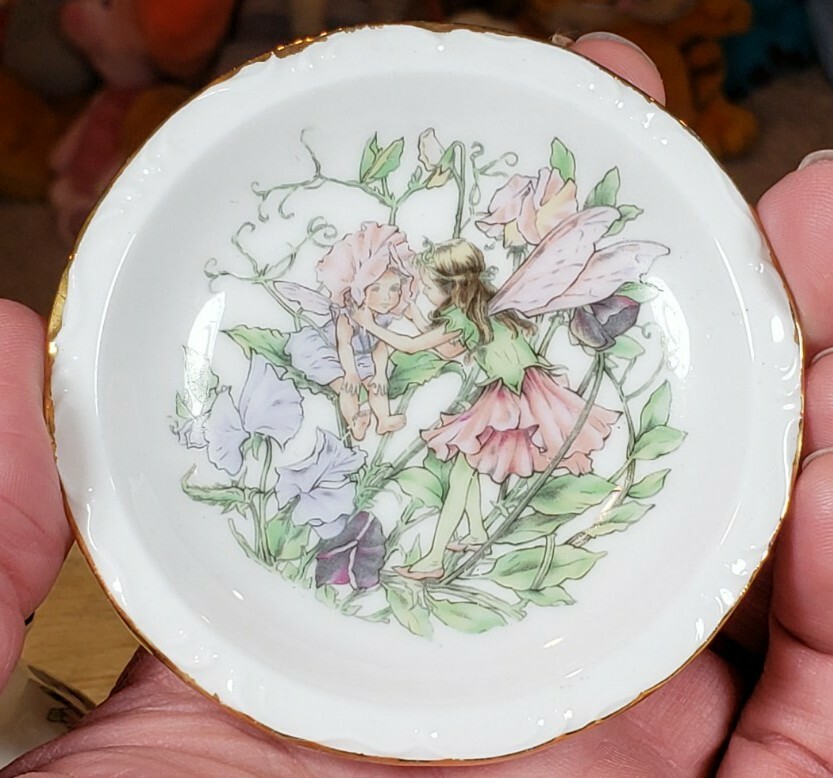 Fairy Pitcher Creamer & Saucer Set. Very NICE Fairy print