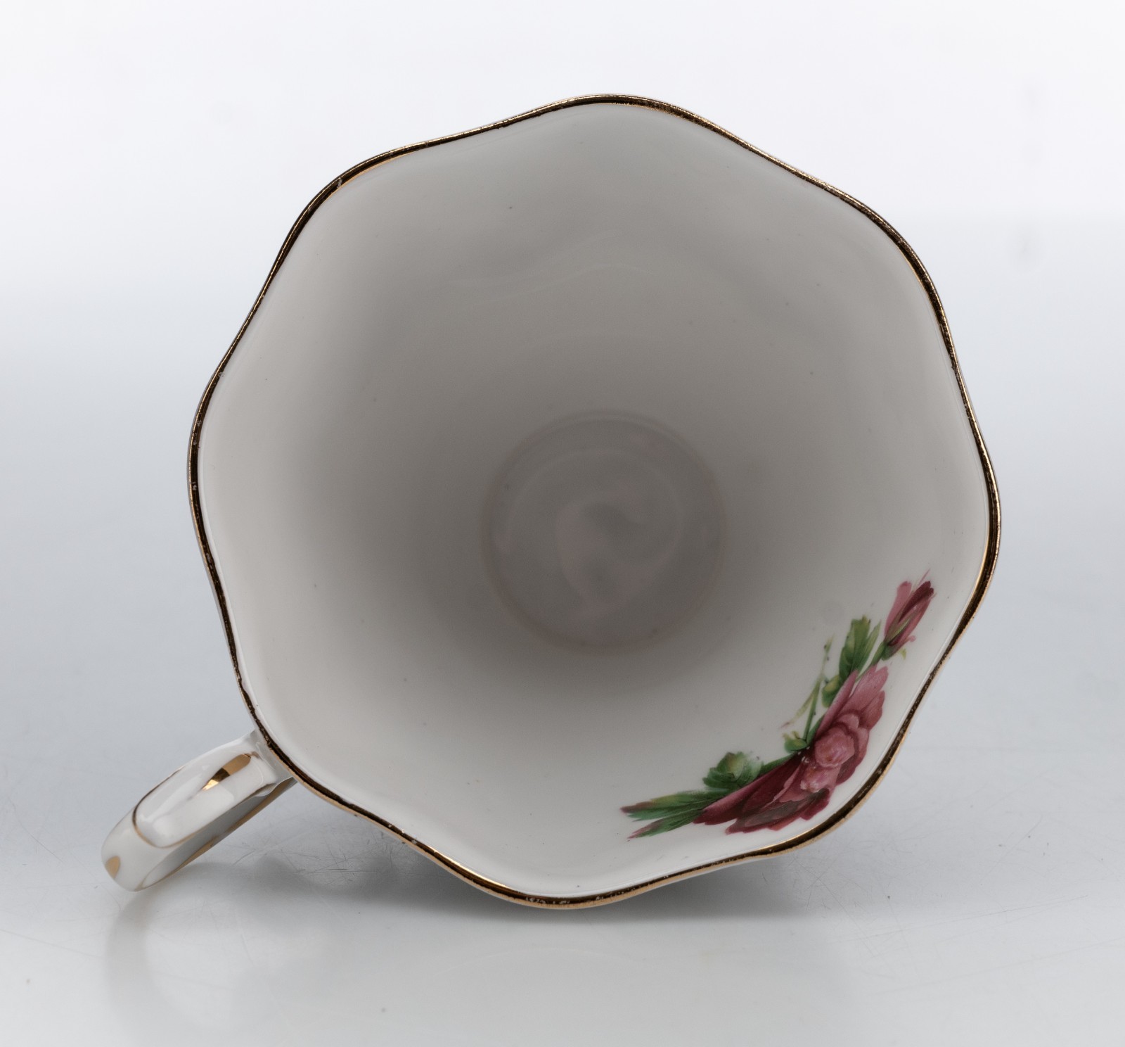 Royal Albert Bone China Tea-Cup Only Senorita Pattern Black Lace Rose 3″ 100g VG