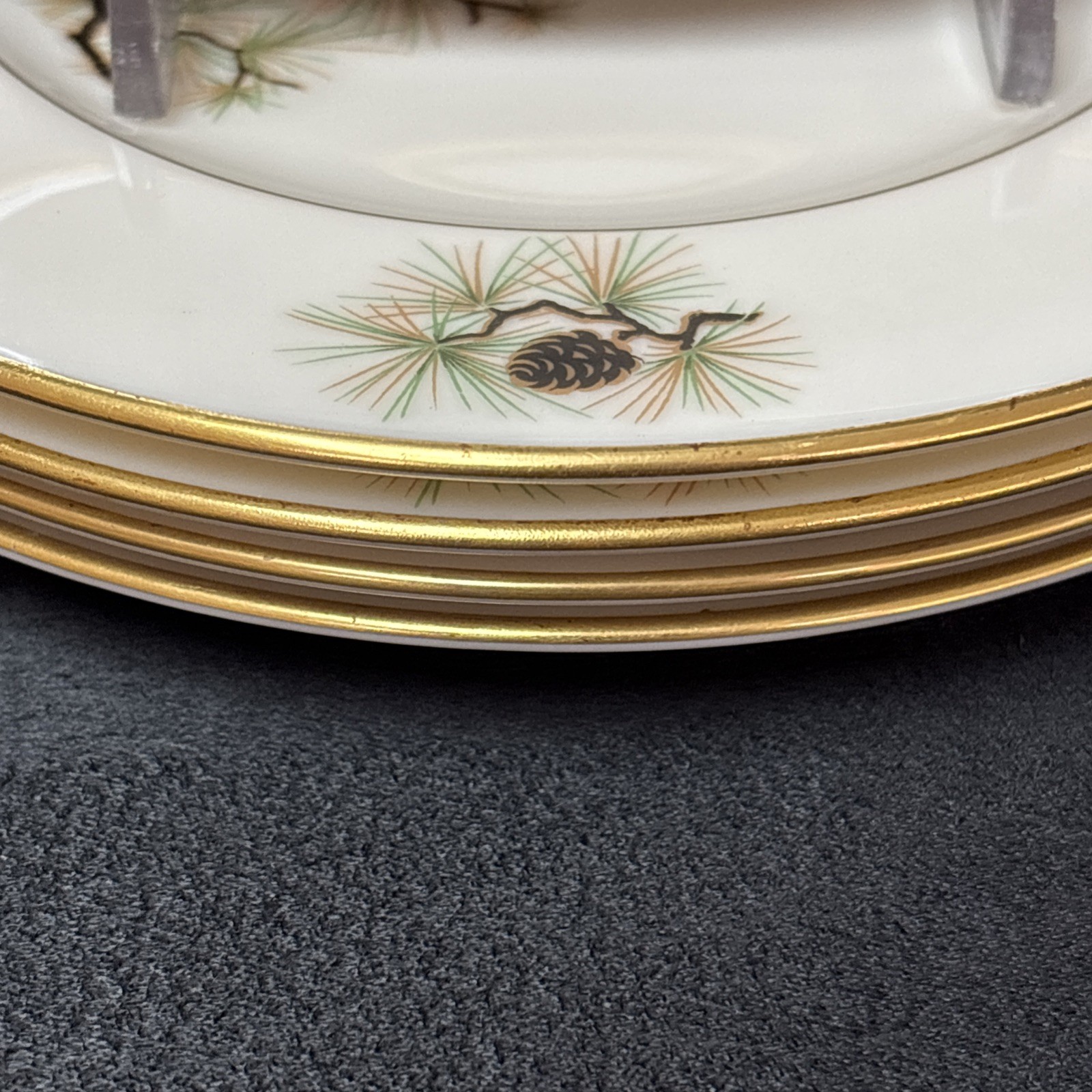 Lenox PINE Bread Plate 5 1/4 Inches