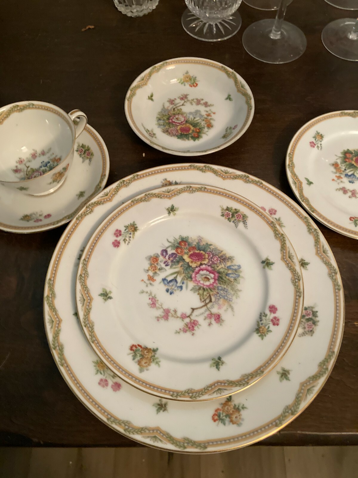 VTG!! Fuji China “Fleurette” (Set of 70) Made in Occupied Japan Gorgeous Set