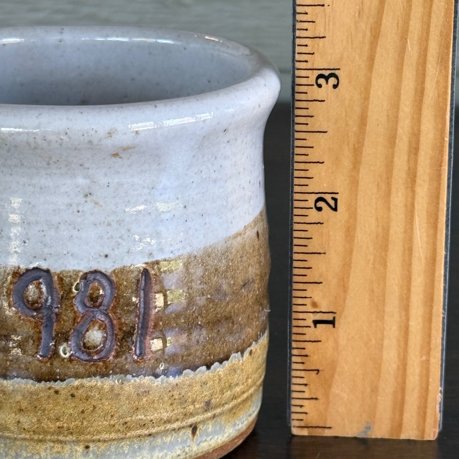 Vintage Barry Jepson Studio Art Pottery Coffee Mug 1981 Beta Sigma Phi Kansas