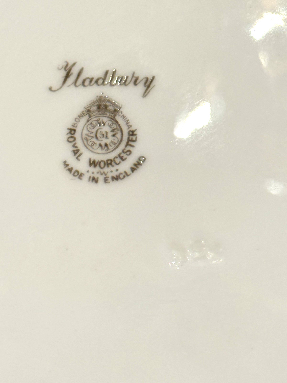 Pristine 1953 Royal Worcester 10.5″ Cabinet Plate Fladbury Signed J Smith Mint