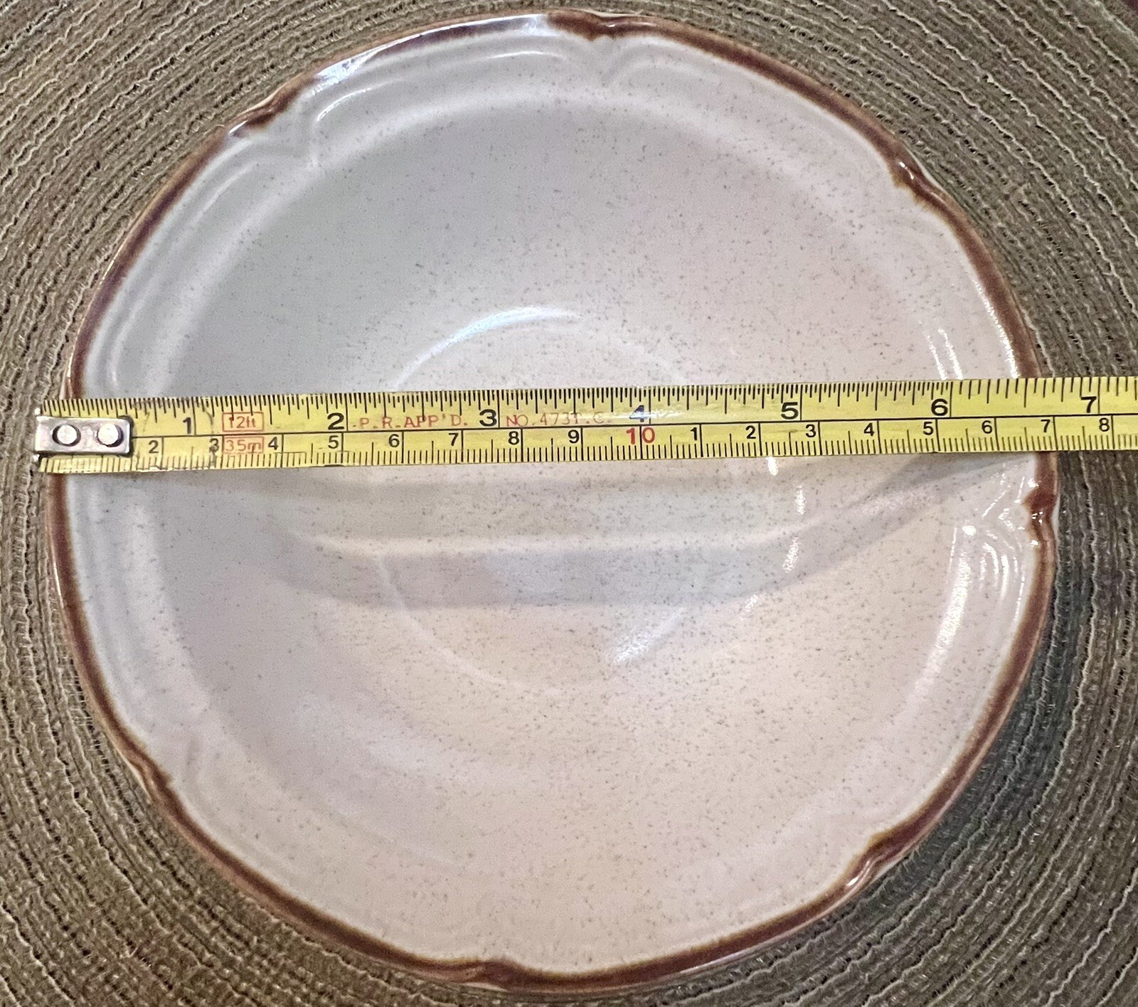 Hearthside Stoneware Autumn Fair Baroque Japan Soup Bowl 6.5in Vintage Set of 2