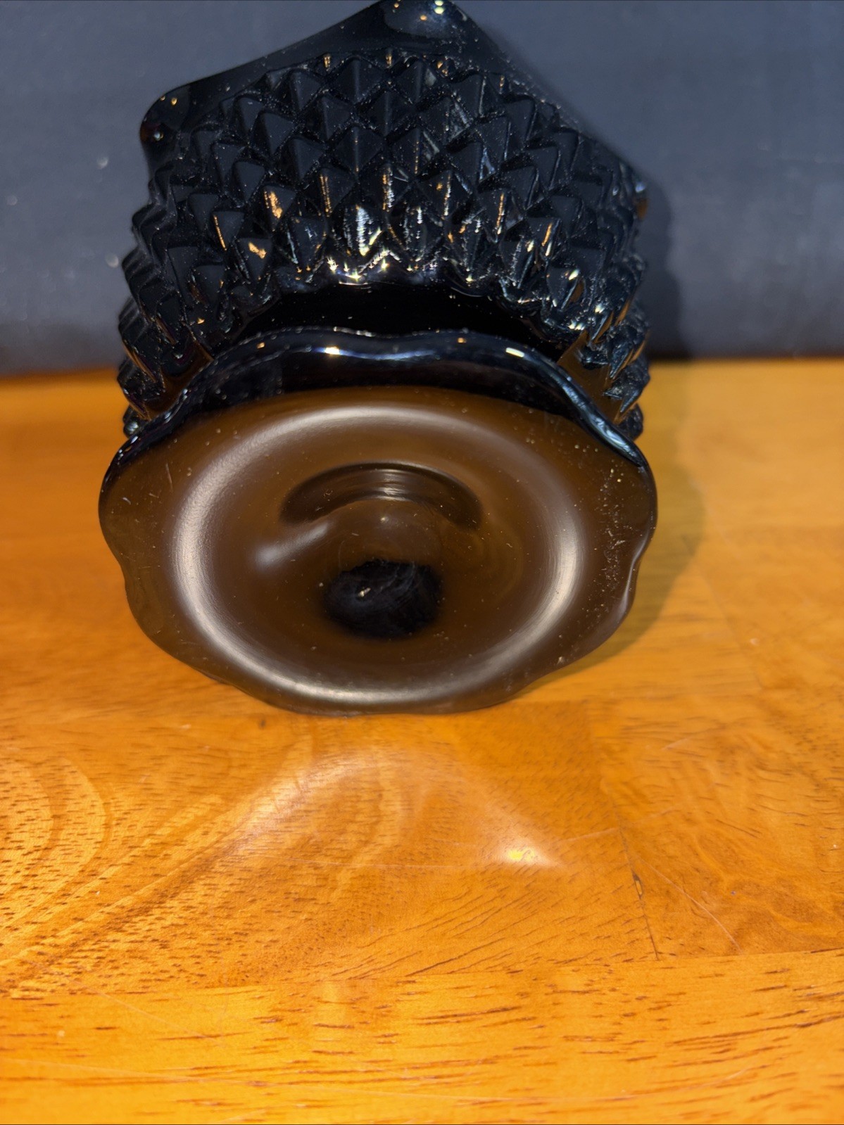 Indiana Glass Black Candle Holders Vintage Set Home Decor