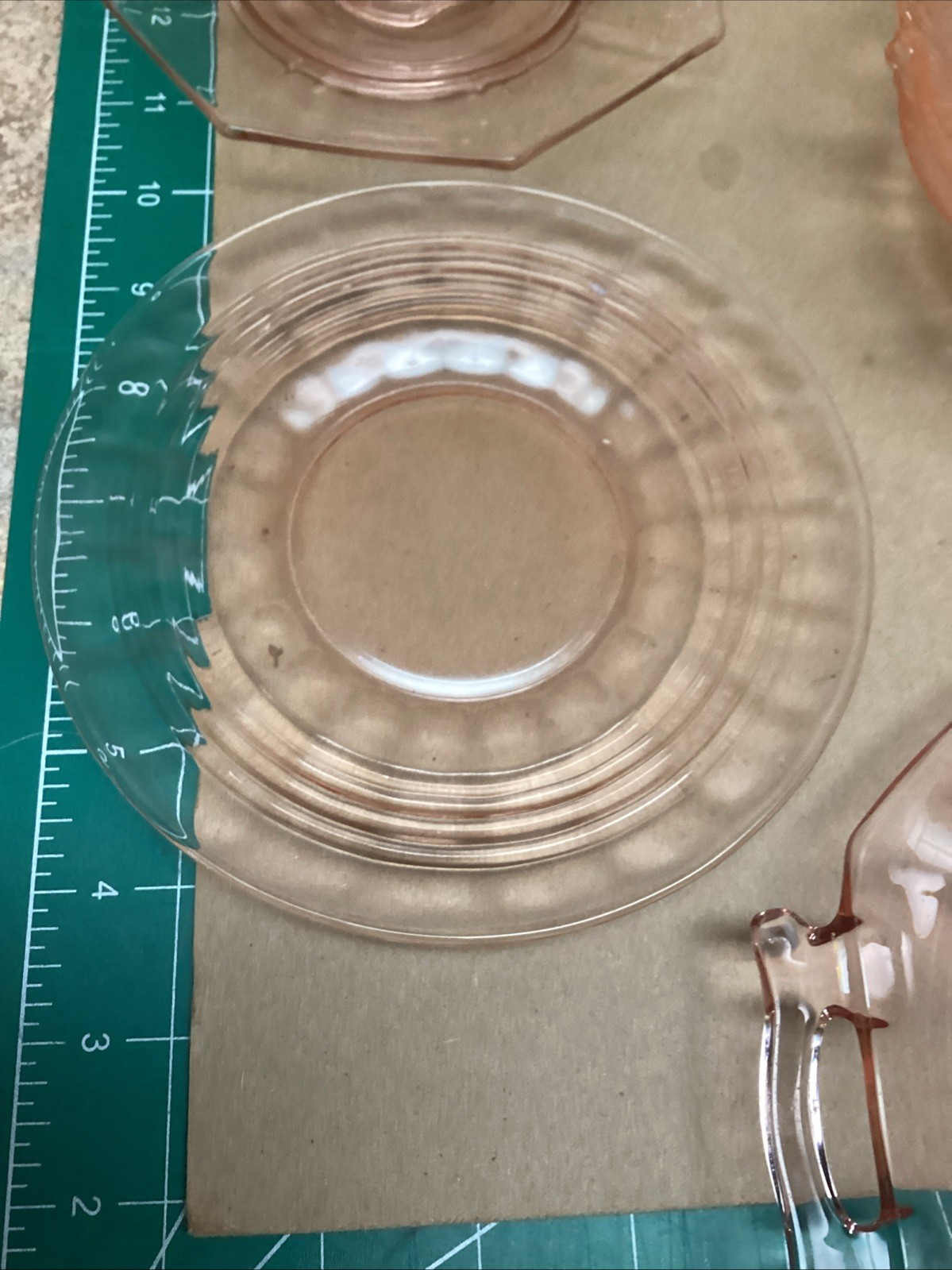 Large Vintage Lot 25 Pieces Mixed Pink Depression Glass