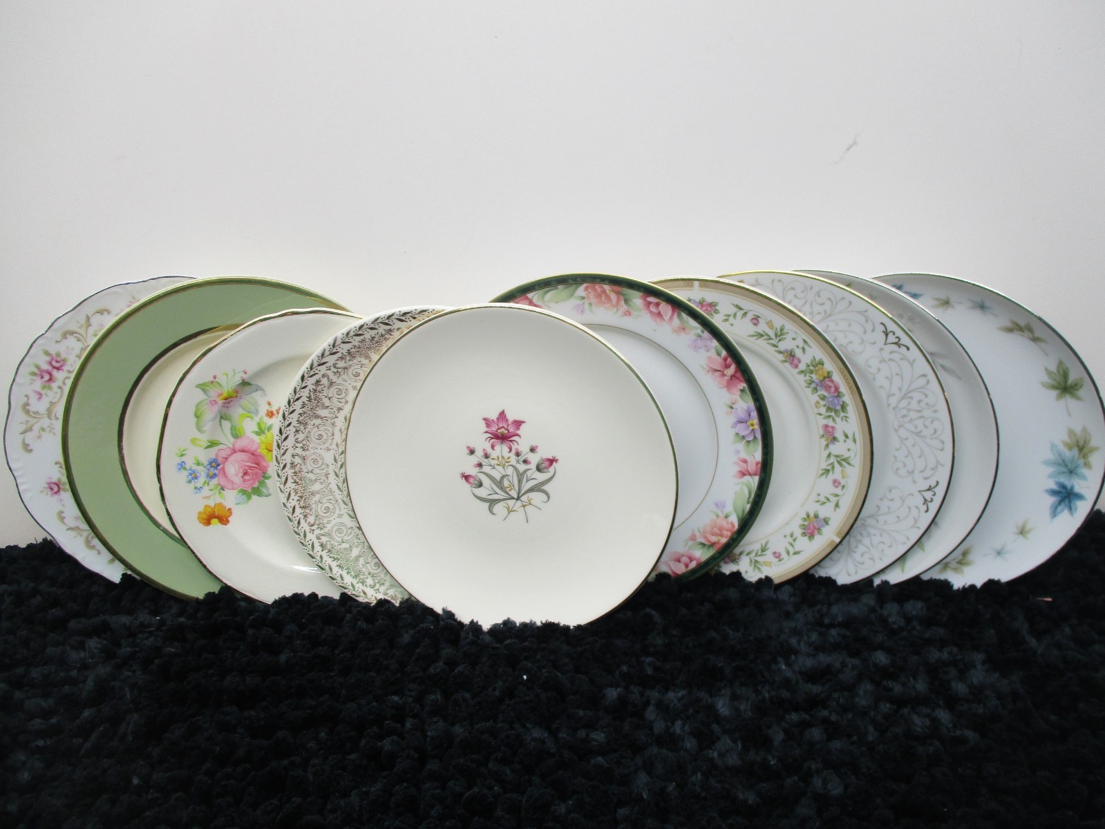 Vintage Set Of 10 Mismatched China Bread~Desert Plates