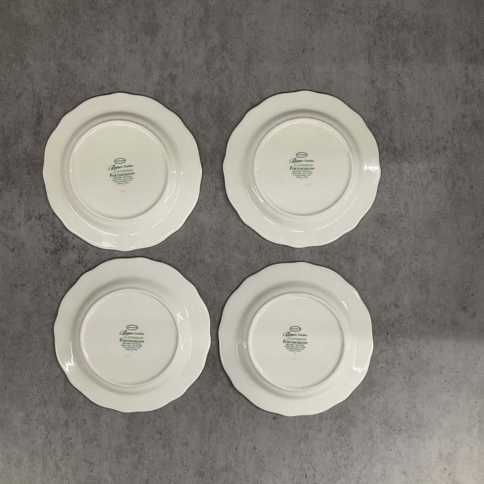 Portmeirion Botanic Garden Terrace Small Plates Set Of 4, 6 Inch