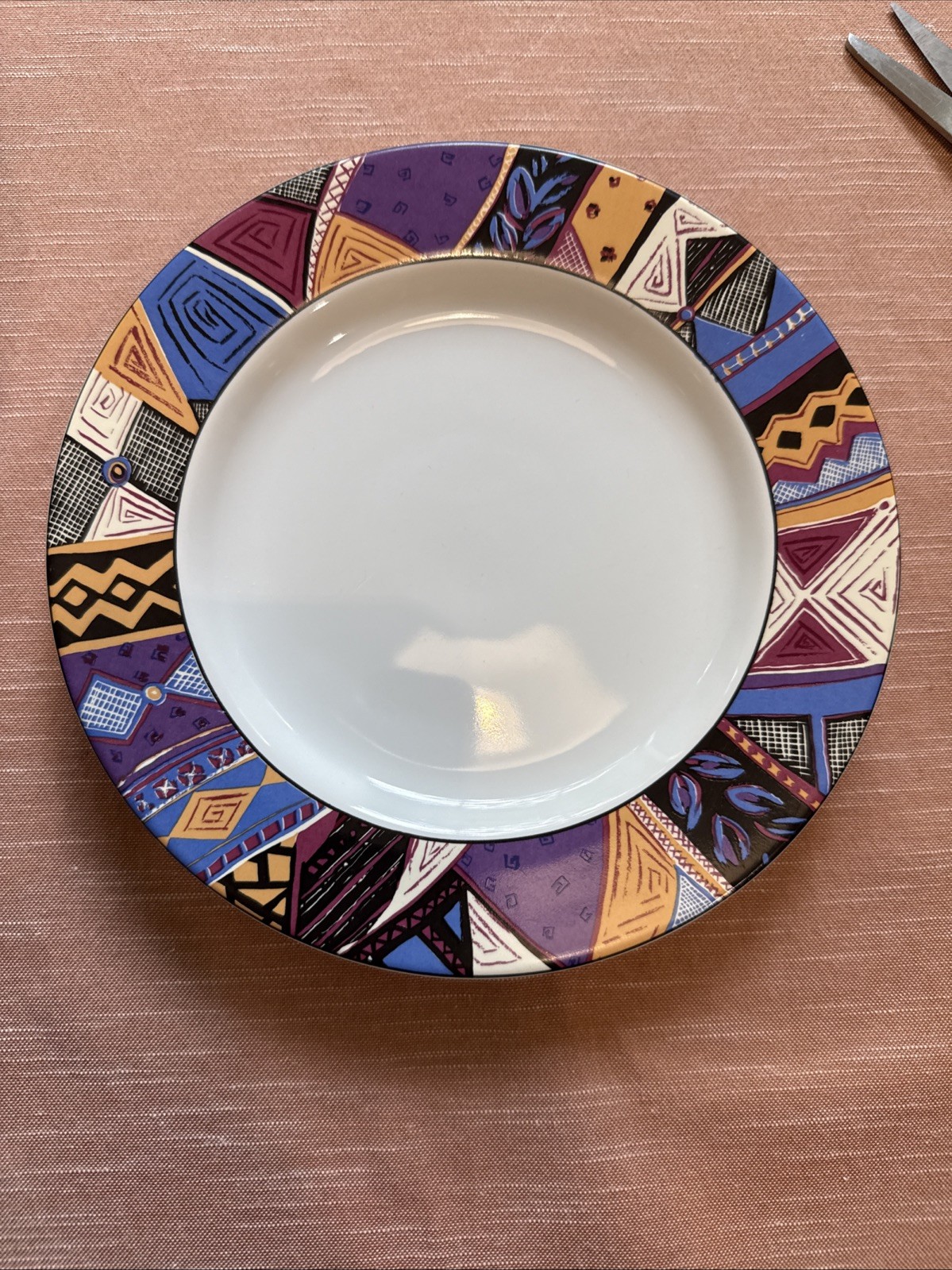 Sakura Masquerade Salad Plate Made In Indonesia 1992