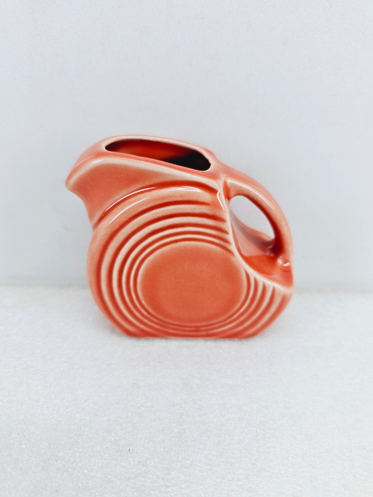 MINI DISK PITCHER creamer PERSIMMON orange NEW FIESTA 5 OZ.