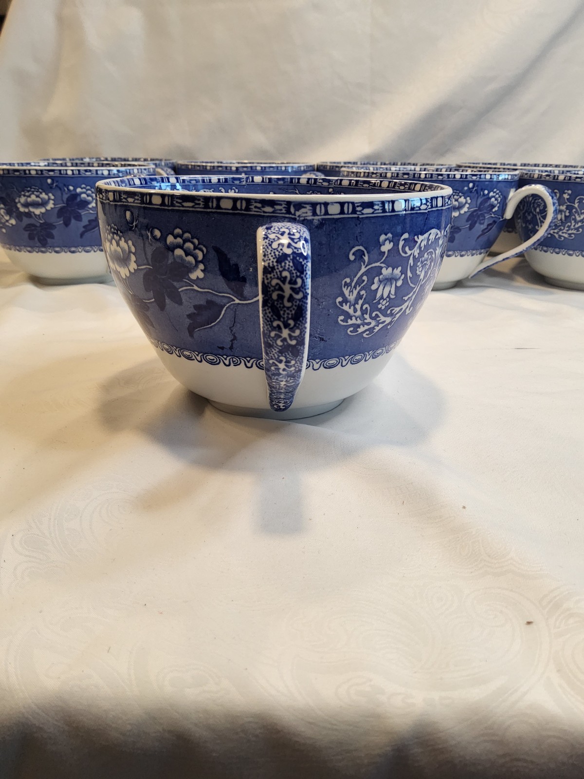 Spode Vintage Copeland Camilla Large Soup Cup and Saucer – 2 Piece Set.