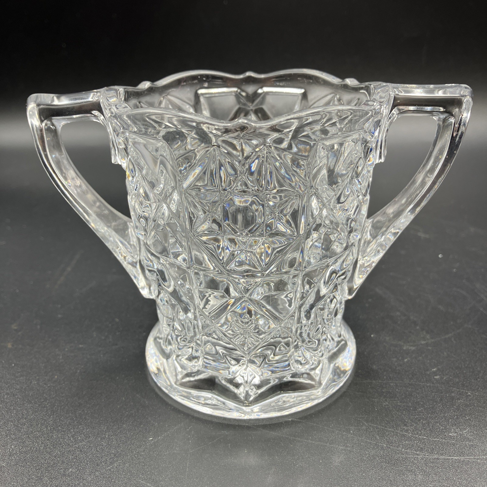 Vintage Fostoria Heritage Sugar and Creamer Set