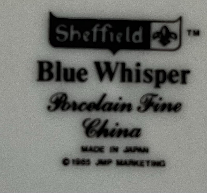 Sheffield Blue Whisper Saucers Lot Of 3 Fine China Porcelain Made In Japan