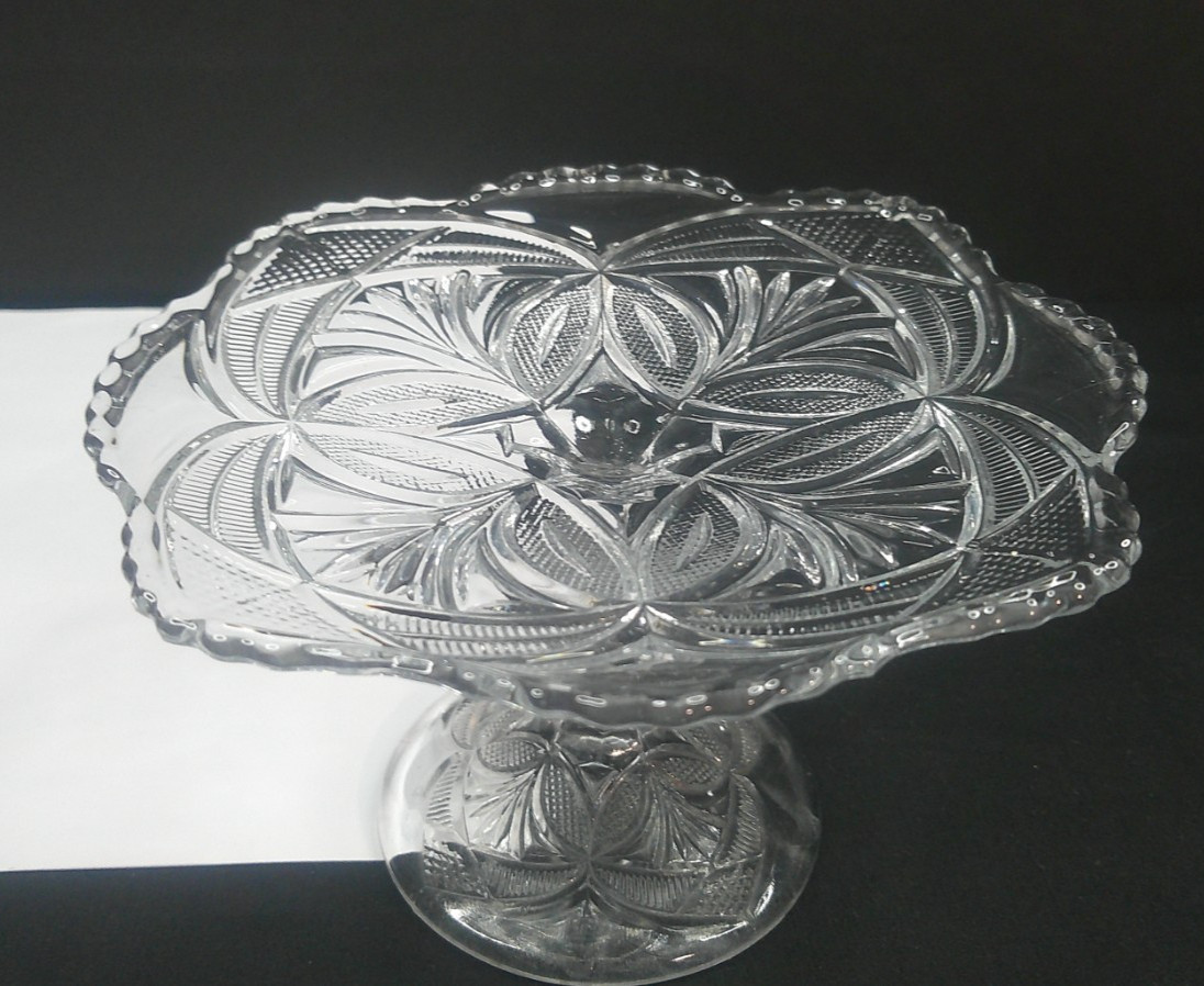 Bryce, Higbee, & Co, Monarch / Beautiful Lady, c1902, EAPG, Almond Tray, ExCd