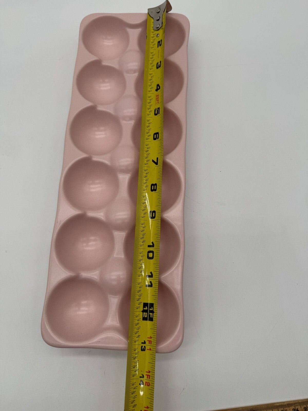 NEW RAE DUNN Artisan Collection LL “HAPPY EASTER” Pink 12 Egg Holder By Magenta