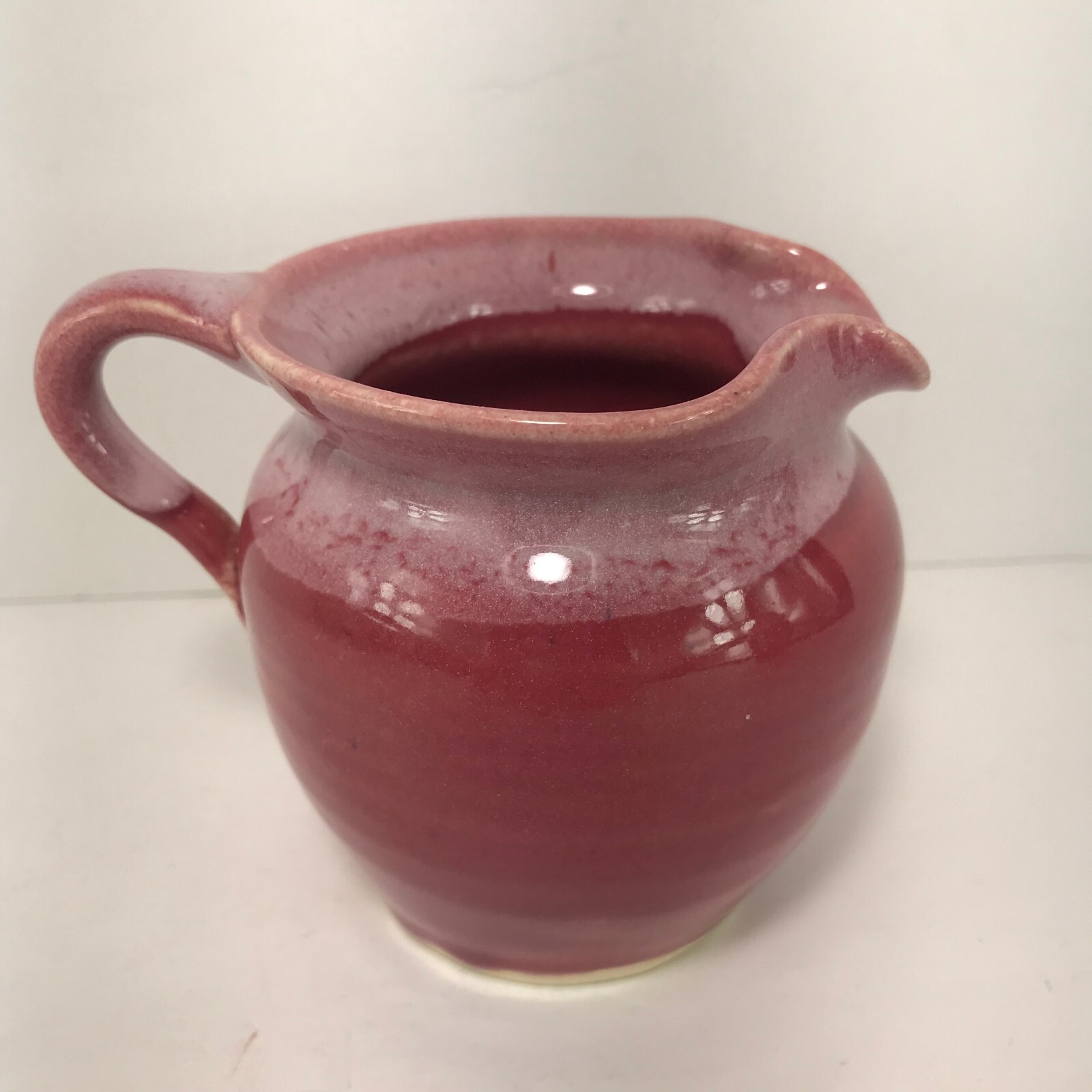Old Fort North Carolina Pottery John Garrou VTG Honey Pot Creamer Jug Candle