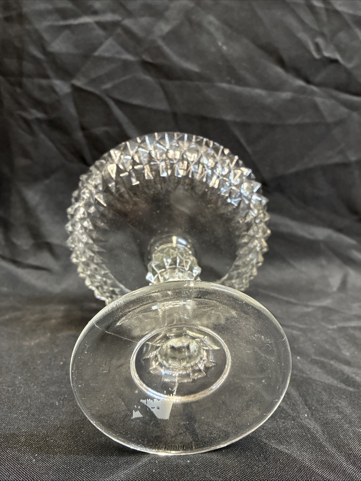 Vintage Indiana Glass Decorative Pedestal Candy Bowl