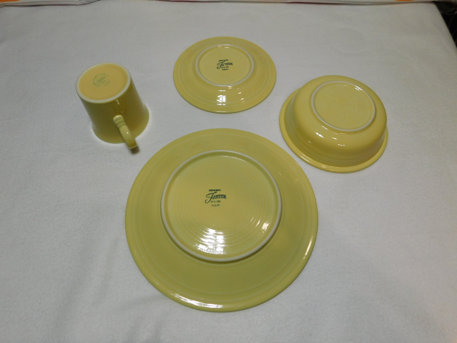 Fiesta Four Piece Place Setting Yellow