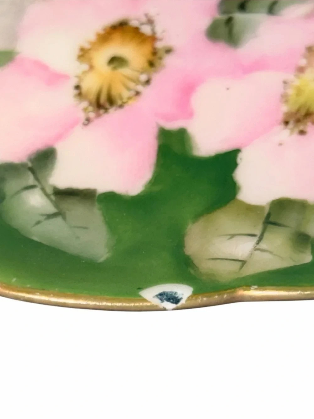 Antique Haviland France Limoges Blanks Hand Painted Scalloped Porcelain Plate