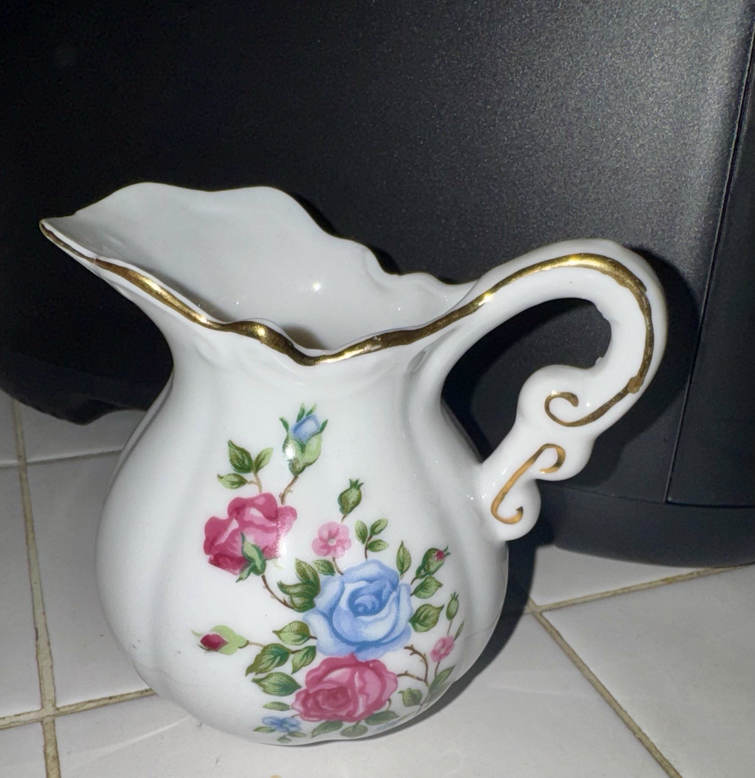 Vintage Royal Crown Porcelain Pitcher/Creamer and Saucer Set