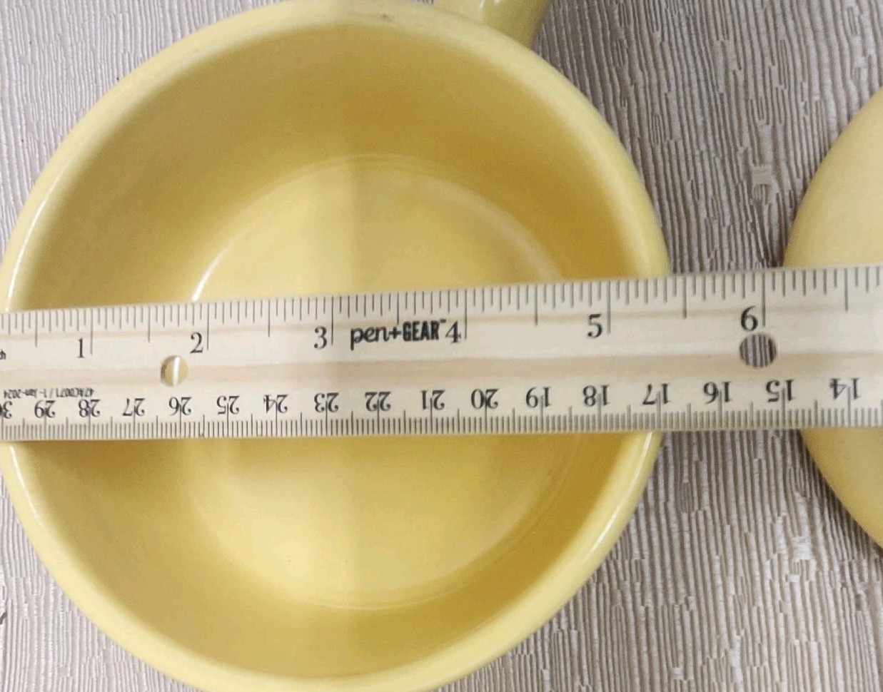 La Solana Pottery Stoneware Covered Casserole Dish & Saucepan Yellow Vintage MCM