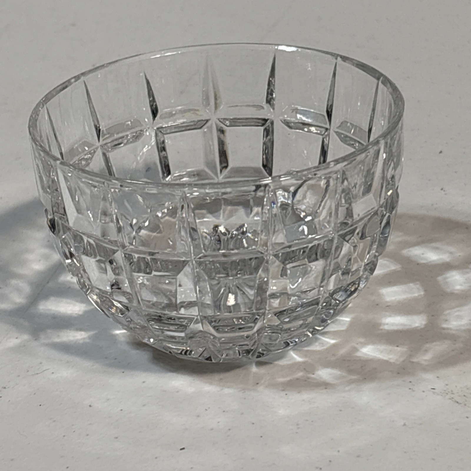 Marquis By Waterford Crystal Quadrata Bowl 3.5” Diameter Made In Poland