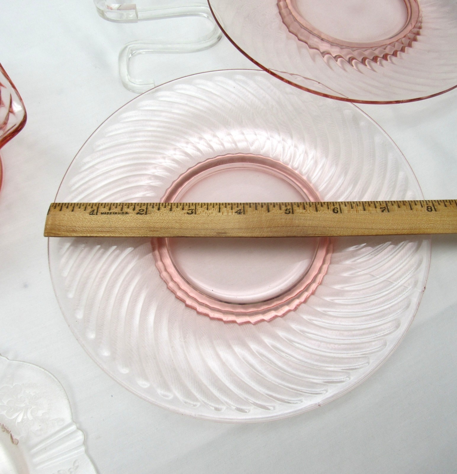 Vtg Mixed Lot of Pink Depression glass Dishes MacBeth-Evans Lancaster Imperial
