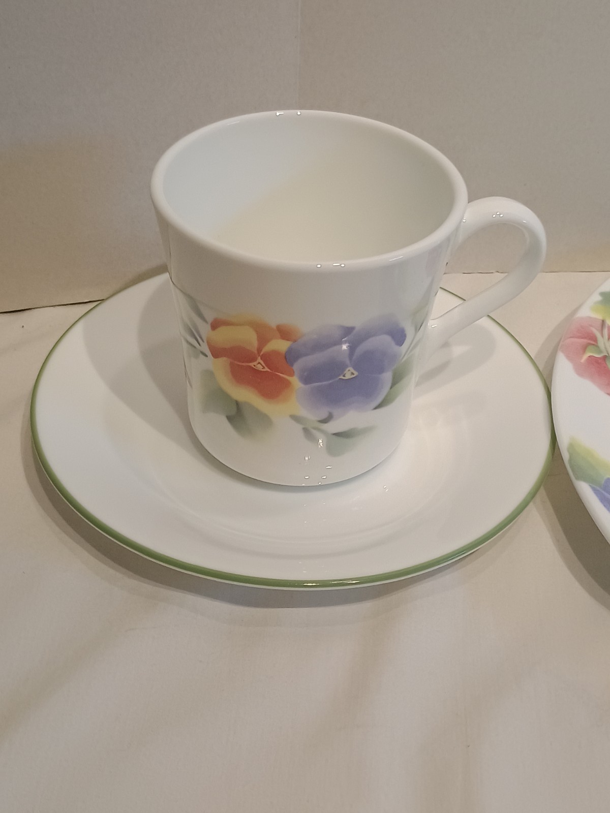 20 Pc Corelle Summer Blush Pansy Service For 4 Set Floral Retired