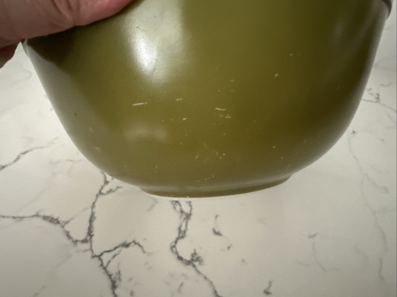 Pyrex #403 – Alvocado Olive Green Nesting Mixing Bowl – 2 1/2 QT