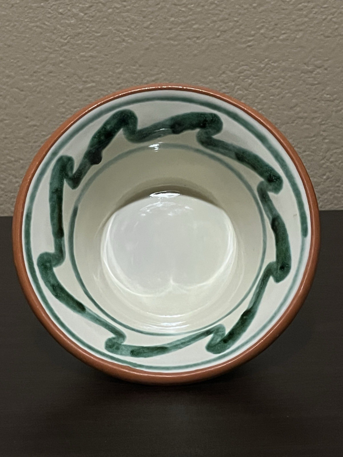 Vintage Redware Terracotta Spanish Art Pottery Bowl