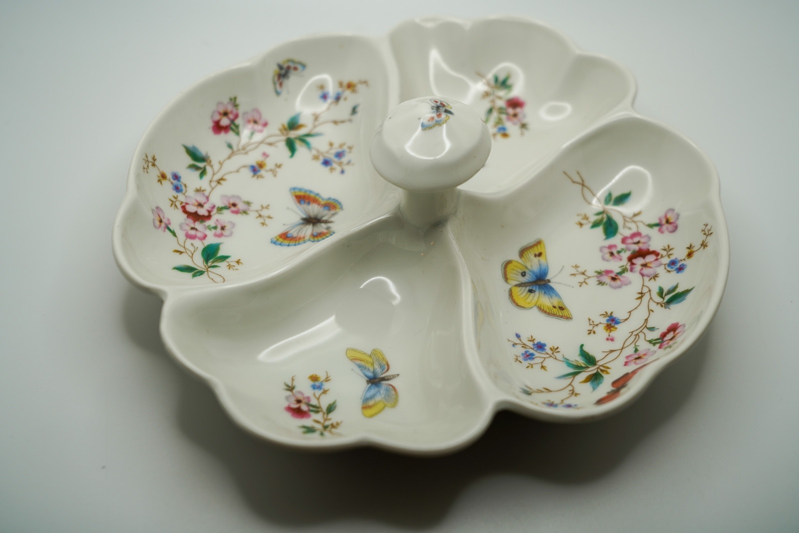 Vintage Limoges Butterfly Candy Dish 8.5 x 7.5 inches B5