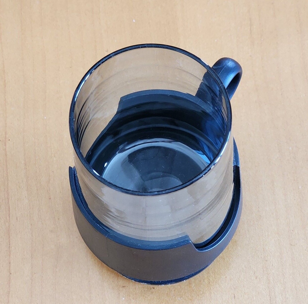 Vintage Glas Snap by Corning 12 oz Glass Mug Style Base Holder Hot or Cold