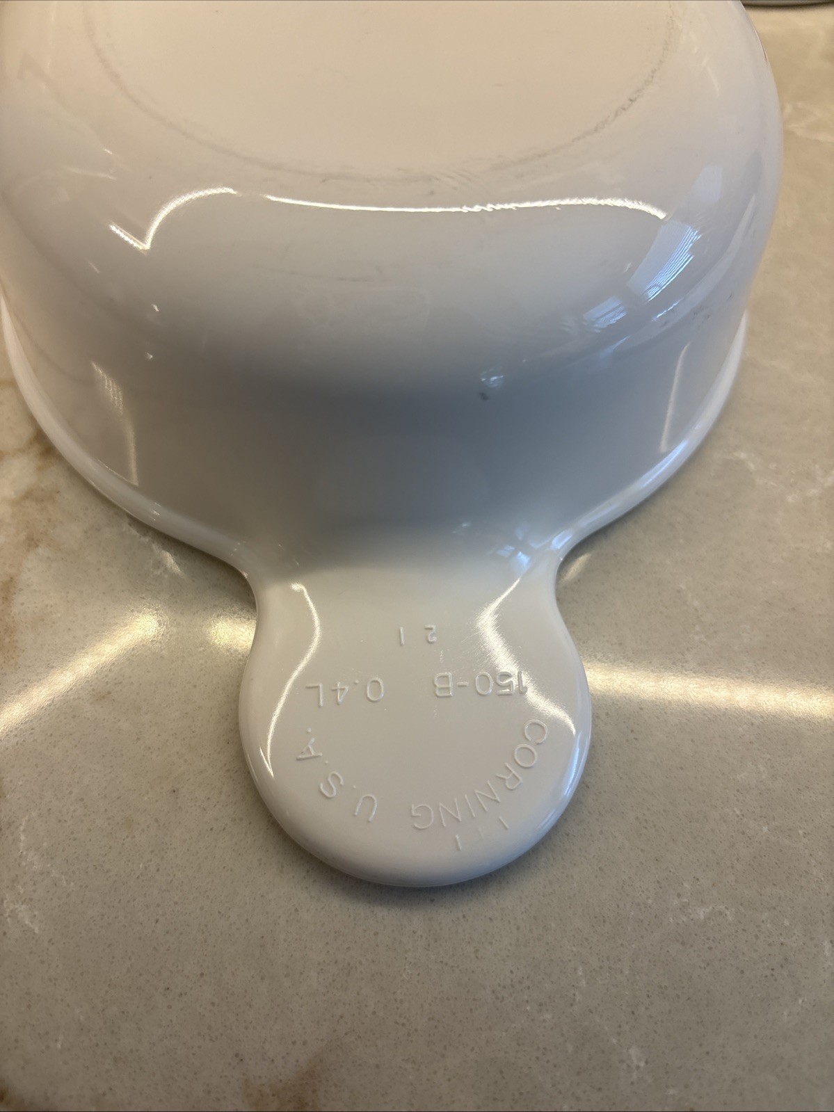 Corning Ware Grab It Bowls P-150-B 15 Oz With 1 Refrigerator Lid Set Of 2 White