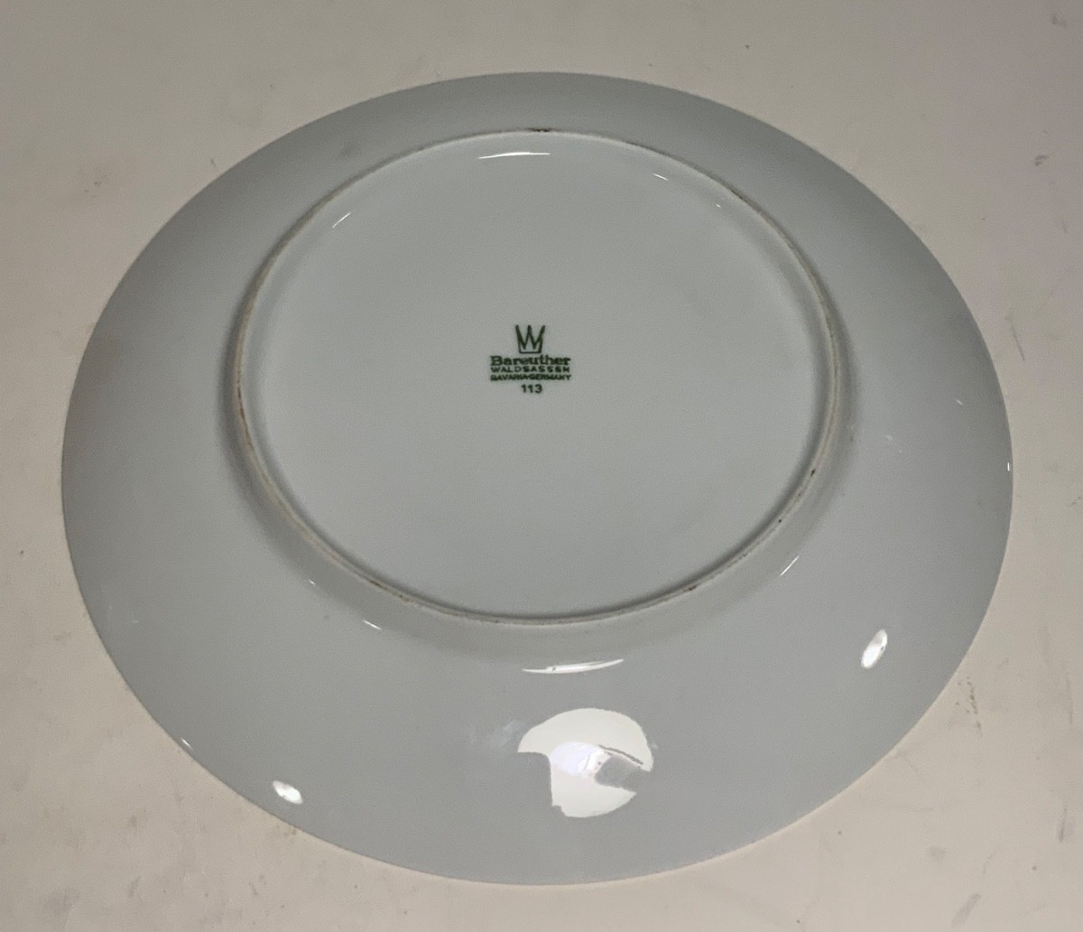Set of 2 Vintage Bareuther Waldsassen Germany Fish Salad Plates 7.75 in.