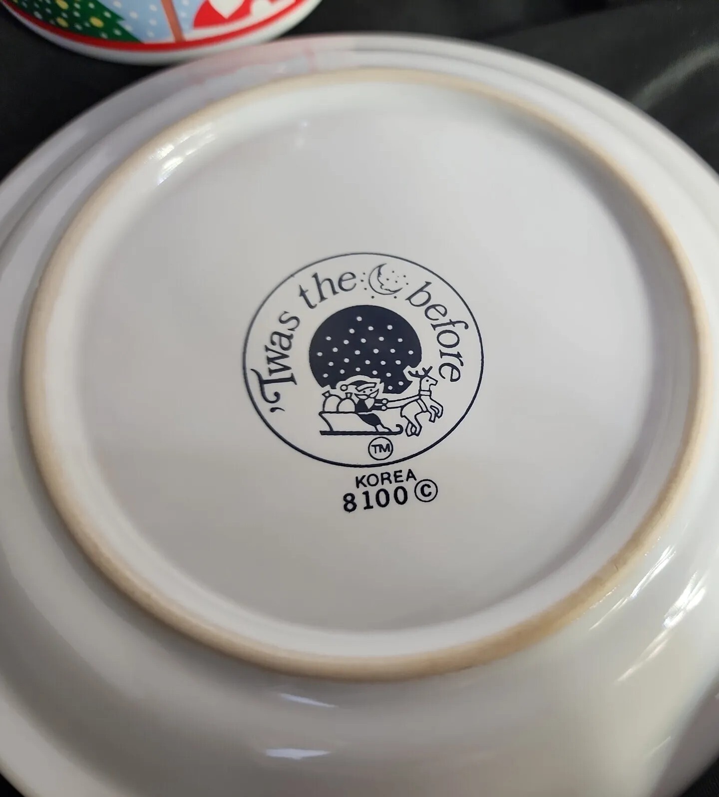 Twas The Night Before (#8100) by Epoch Mug and saucer set Christmas 1980’s