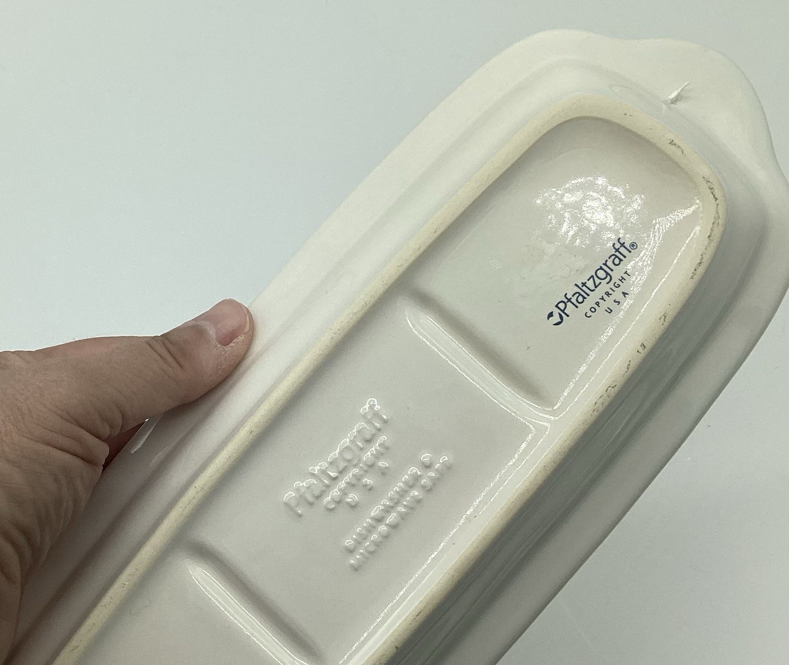 Pfaltzgraff Grapevine Oblong Divided Serving Dish