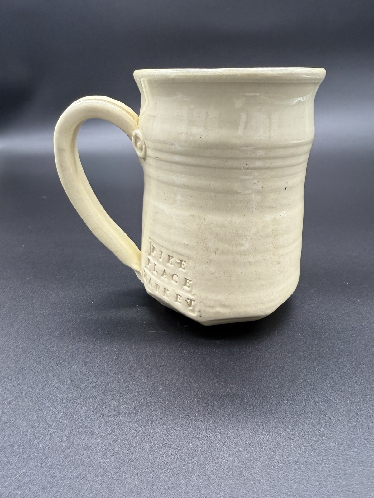 Signed Handmade Stoneware Art Pottery 3D Dog Mug