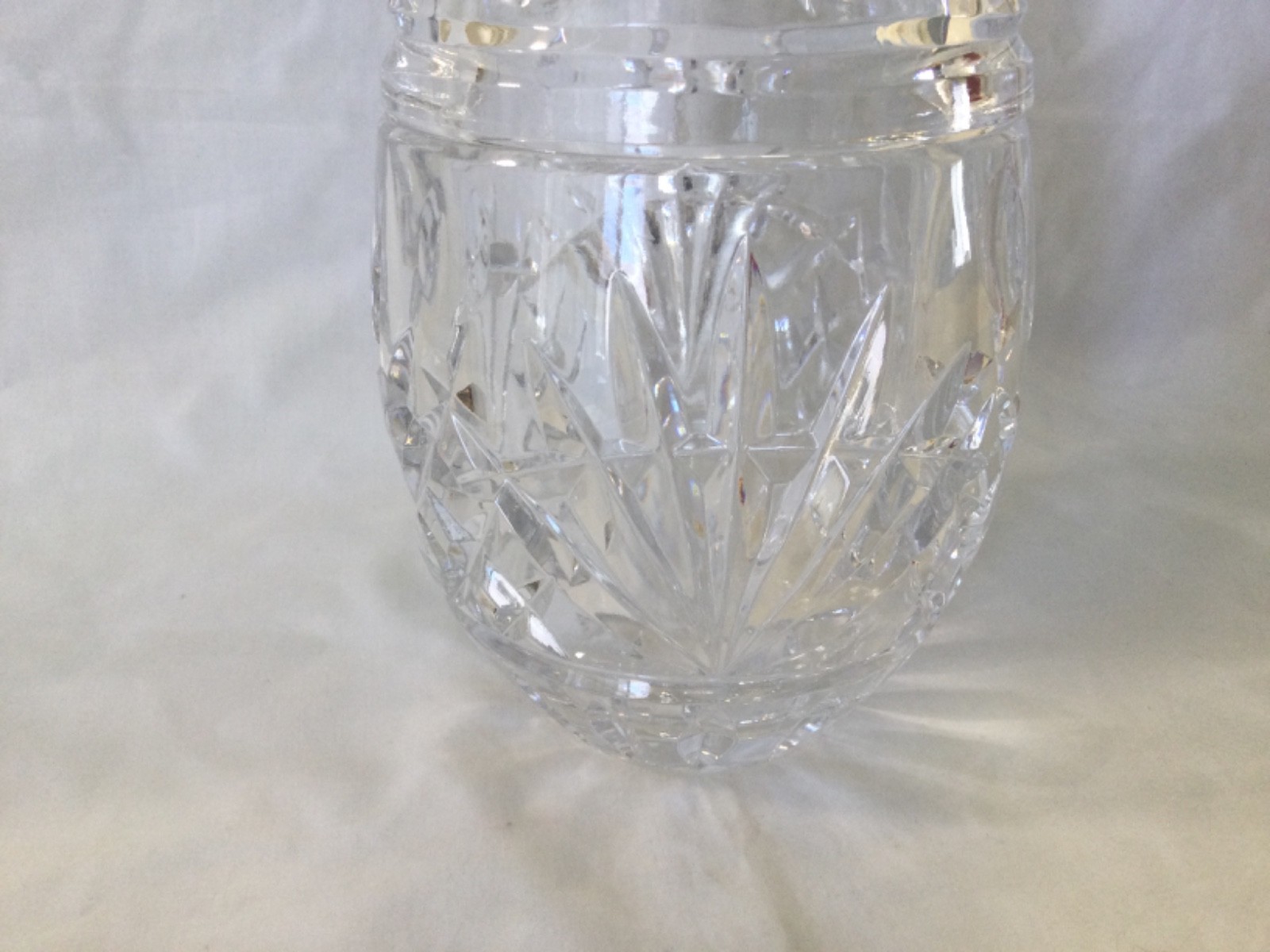 Crystal Egg Shaped Trinket Dish Easter Candy Jar Clear Crystal