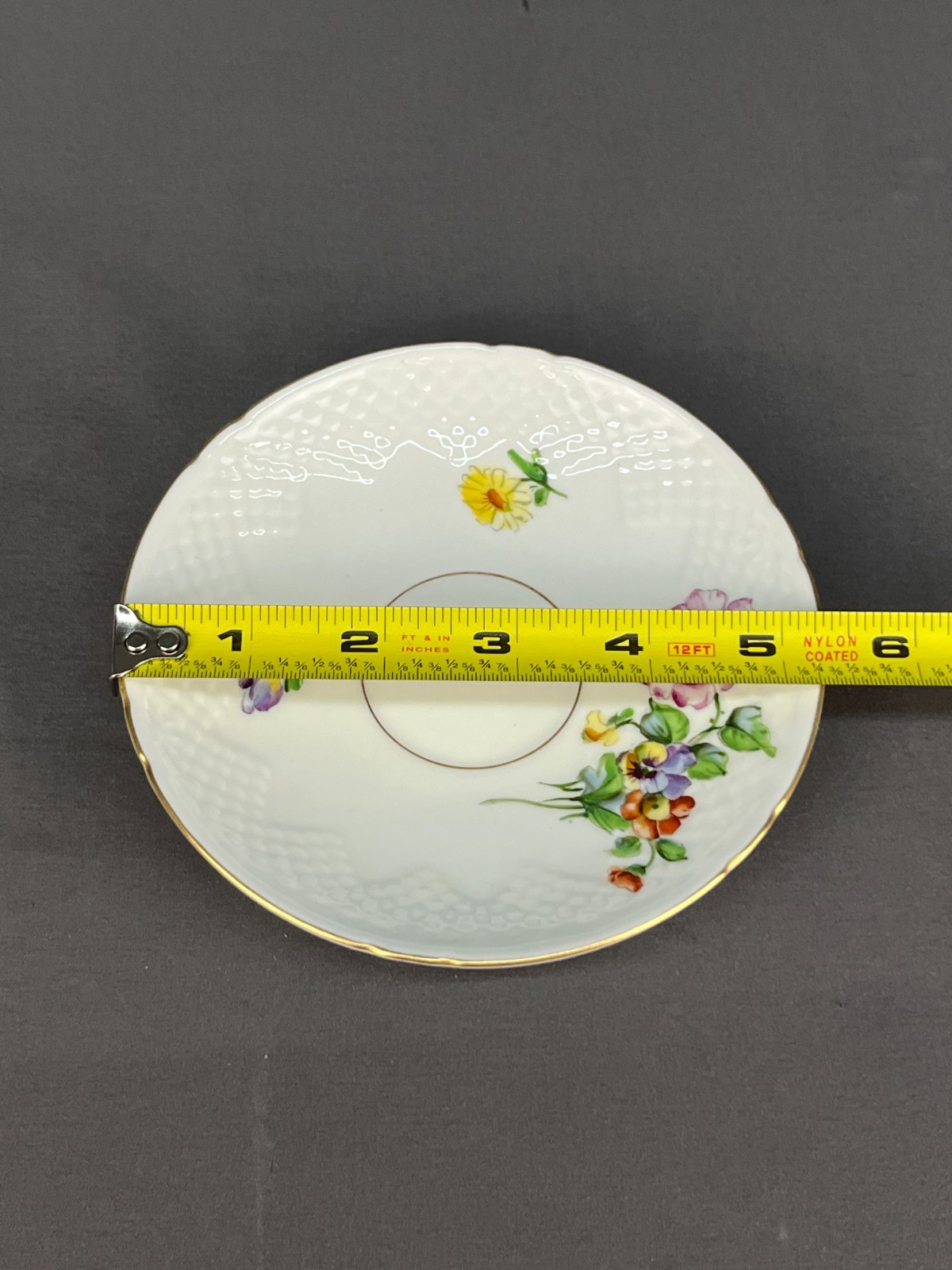 10 B&G Bing Grondahl SAXON FLOWER 2 1/2″ Flat Cup & Saucer Sets c. 1940’s : MINT
