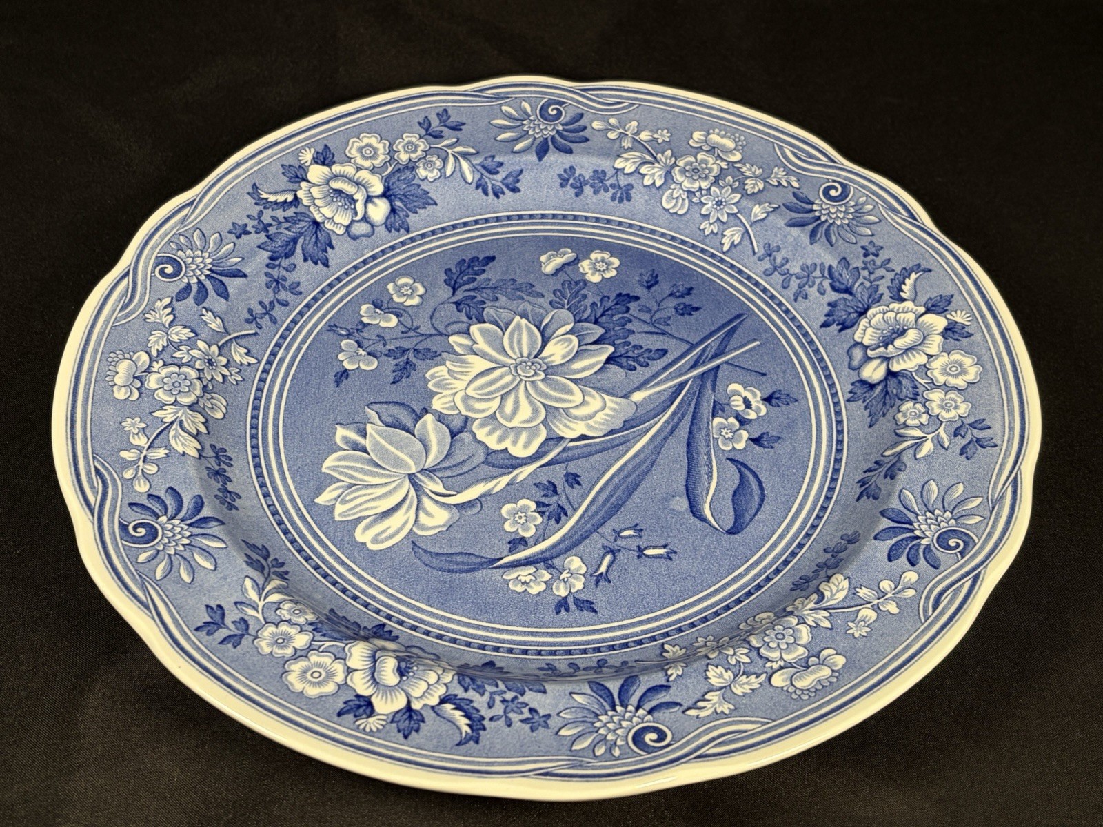 The Spode Blue Room Collection “Botanical” Plate Made In England 10.5″