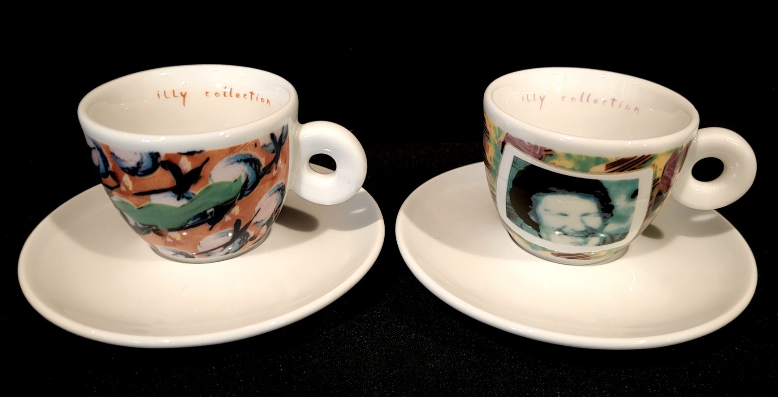 MITTERTEICH ILLY COLLECTION SET OF 6 ESPRESSO CUPS AND SAUCERS 1996 VINTAGE