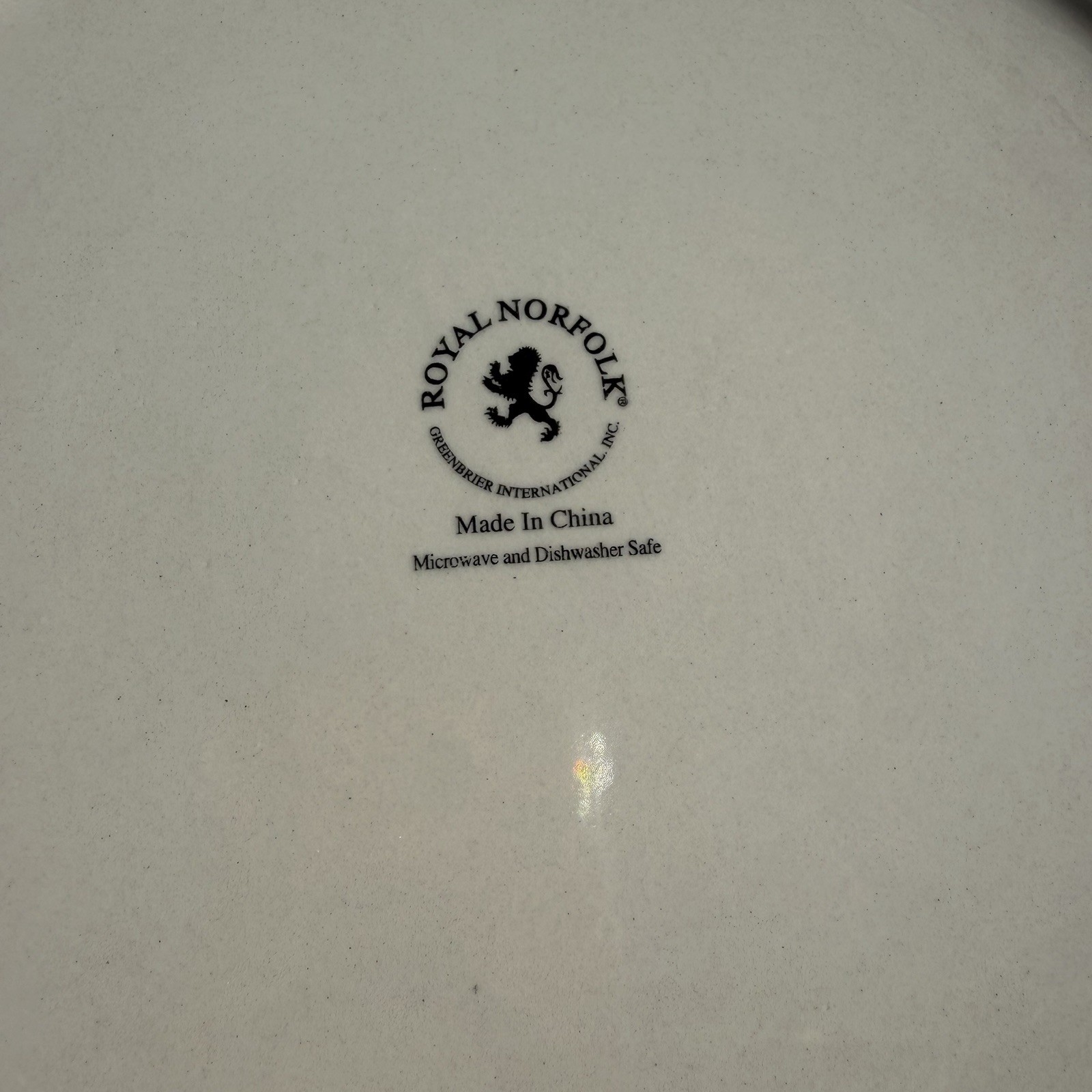Royal Norfolk Mambo Swirl Ceramic Blue Center Dinner Plate 10 1/2” Set of 6