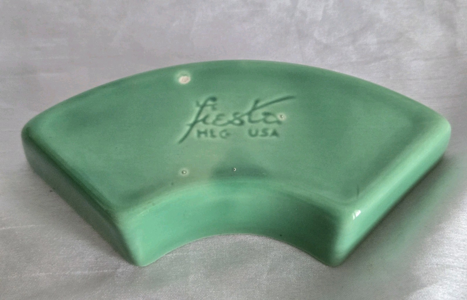1936 RARE OLD VINTAGE FIESTA RELISH TRAY INSERT VINTAGE GREEN FIESTA FIESTAWARE