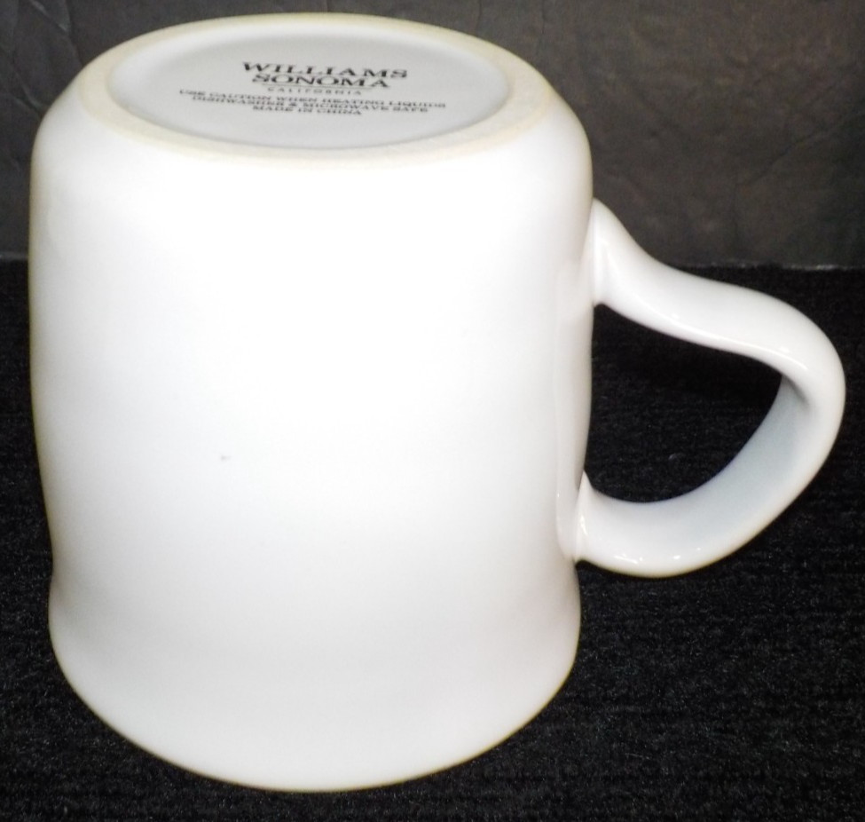WILLIAMS SONOMA Red Heart Romantic Valentine MUG 14 oz Stoneware (EUC***L@@K)