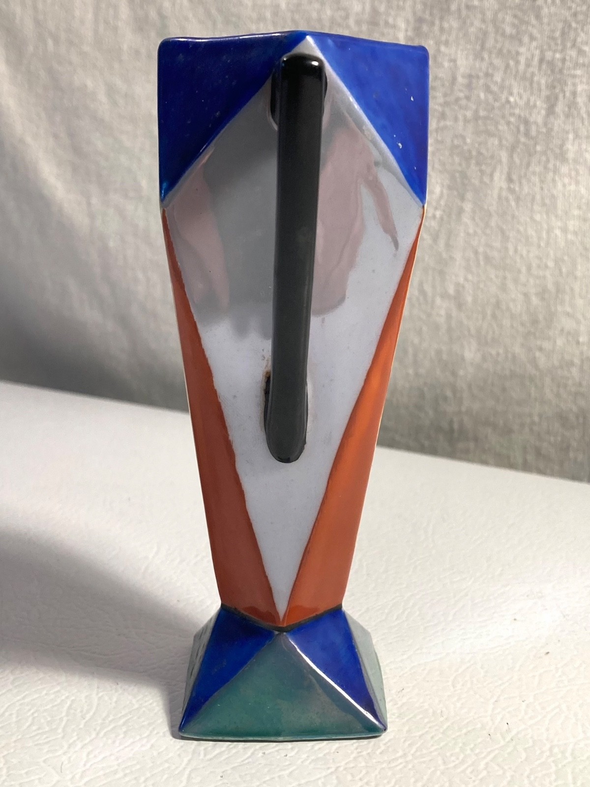Vintage LusterWare Creamer Pitcher – Art Deco-Style Geometric – Made in Japan