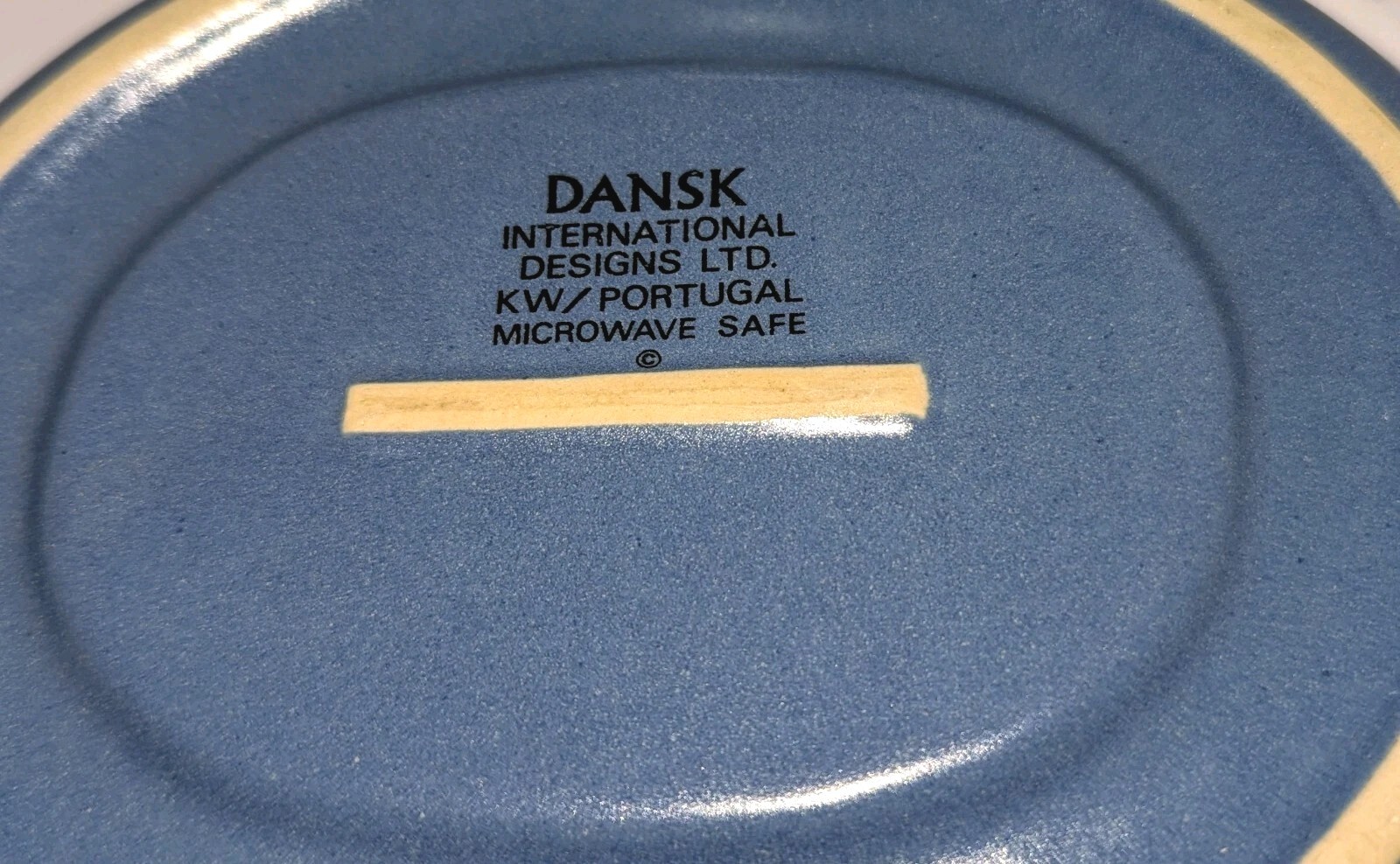 Vtg Dansk Mesa Sky Blue Gravy Boat Pitcher Server & Underplate Nice Condition
