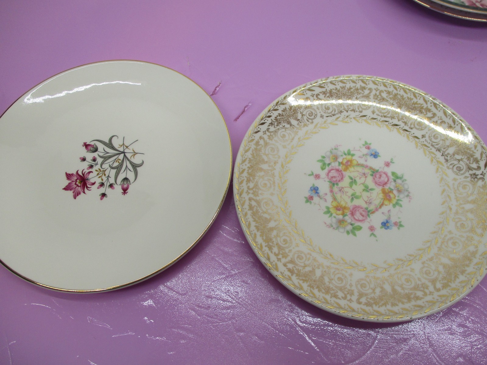 Vintage Set Of 10 Mismatched China Bread~Desert Plates