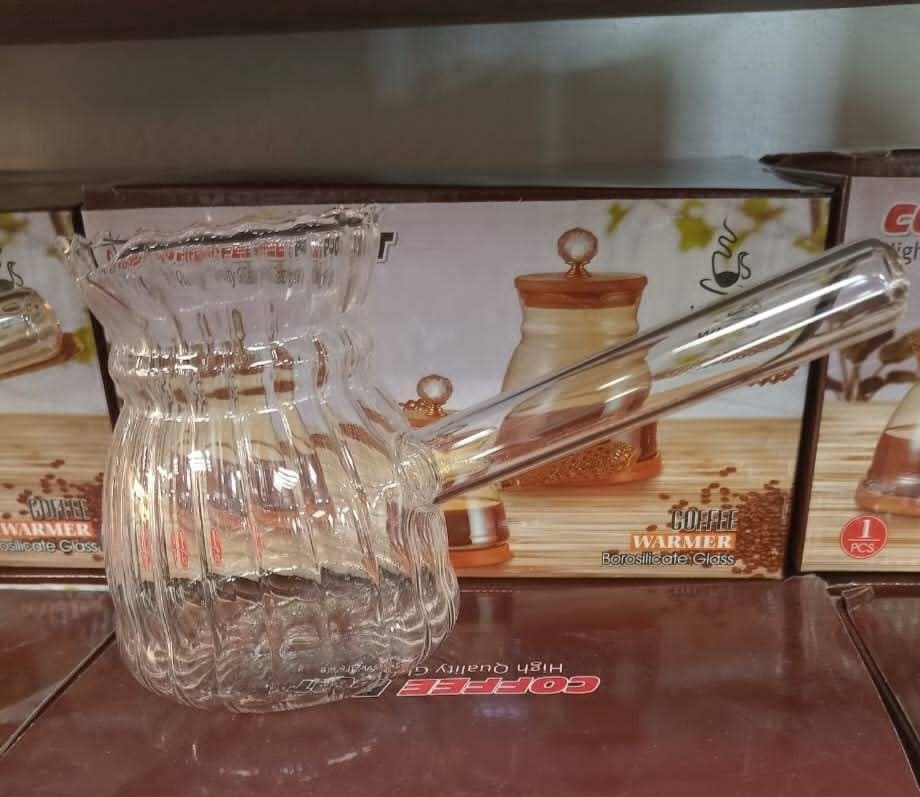 450ml Glass Turkish Coffee Pot – 15oz Borosilicate Cezve Ibrik Briki for Stov…