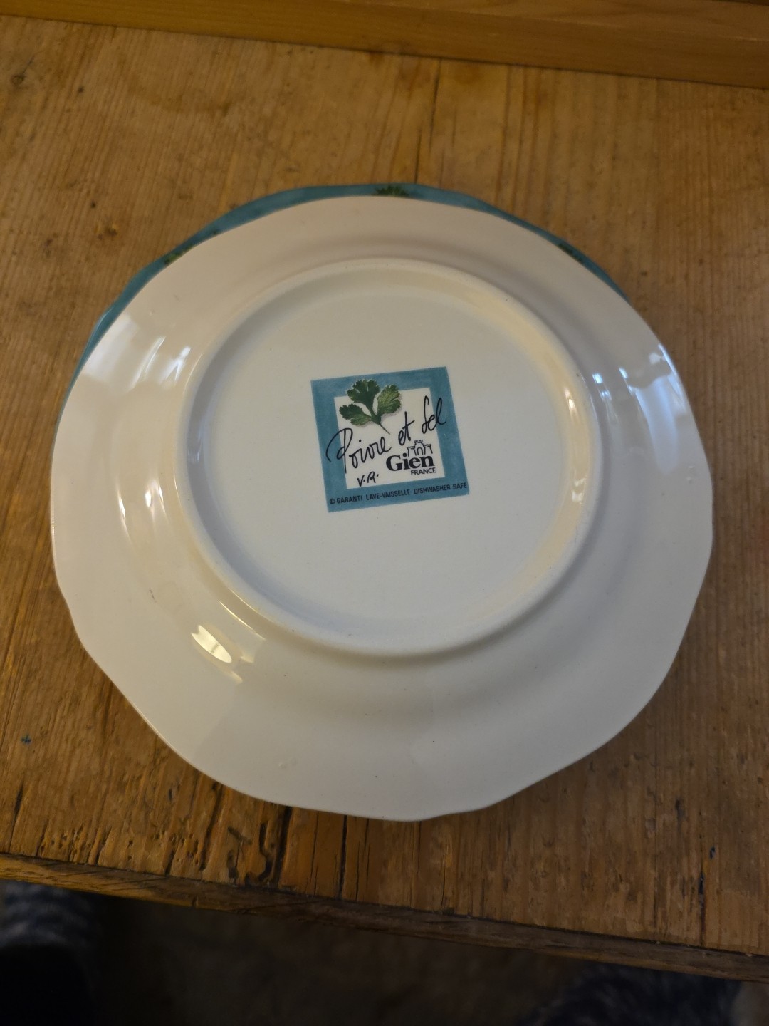 GIEN France Poivre Et Sel Salad Plates Set 3