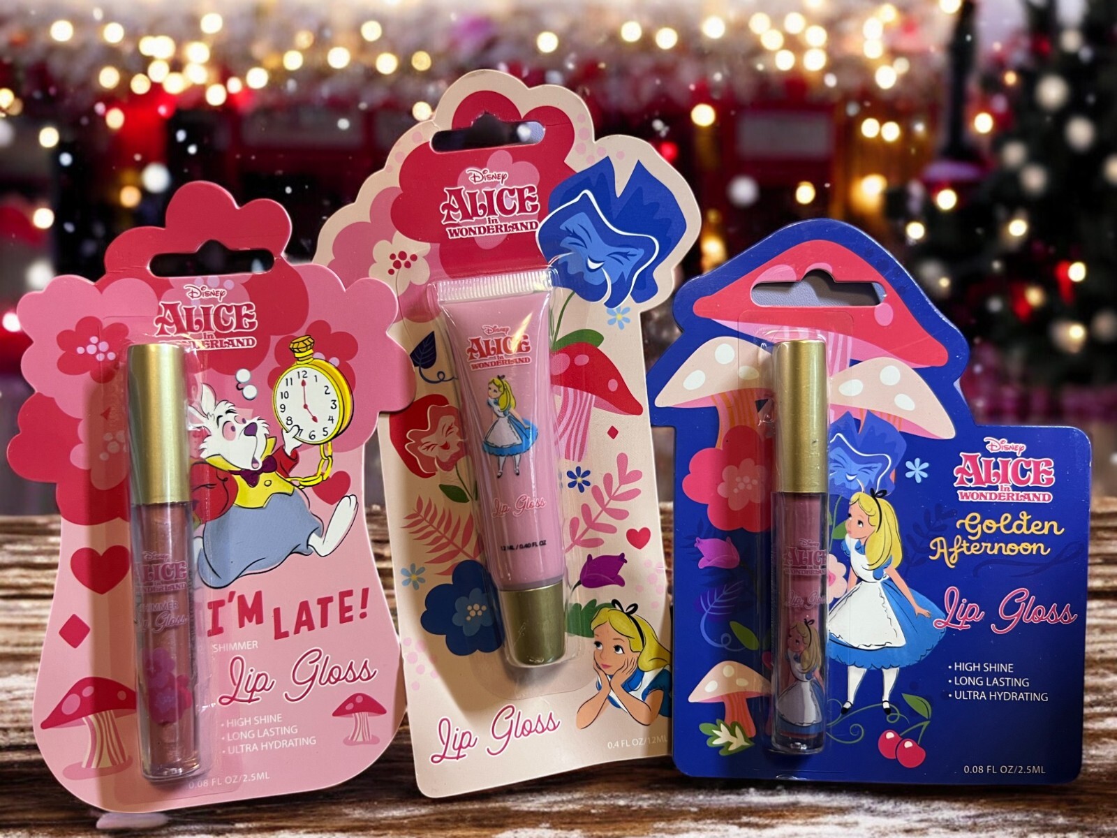 Rae Dunn Alice in Wonderland Mug & Lip Gloss Bundle – Disney Collectible Gift